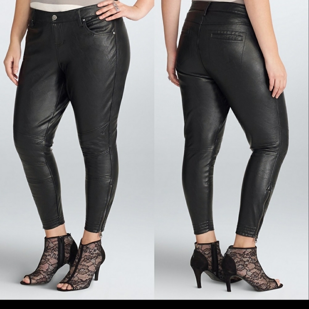 Leather pants by Rebel Wilson